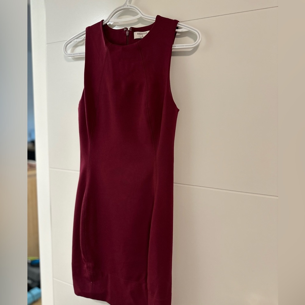 Babaton bodycon Burgundy  dress